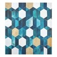 thumbnail image 6 of Yayeee Magnetic Dishwasher Cover for The Front Decoration Home Kitchen Machine Sticker Protector, Blue White Geometric Patterns, 6 of 6