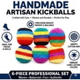 thumbnail image 6 of Knitted Kickballs for Adults in Assorted Colors and Patterns, Set of 12, Footbag Indoor and Outdoor Toys, Goodie Bag Stuffers, 6 of 7