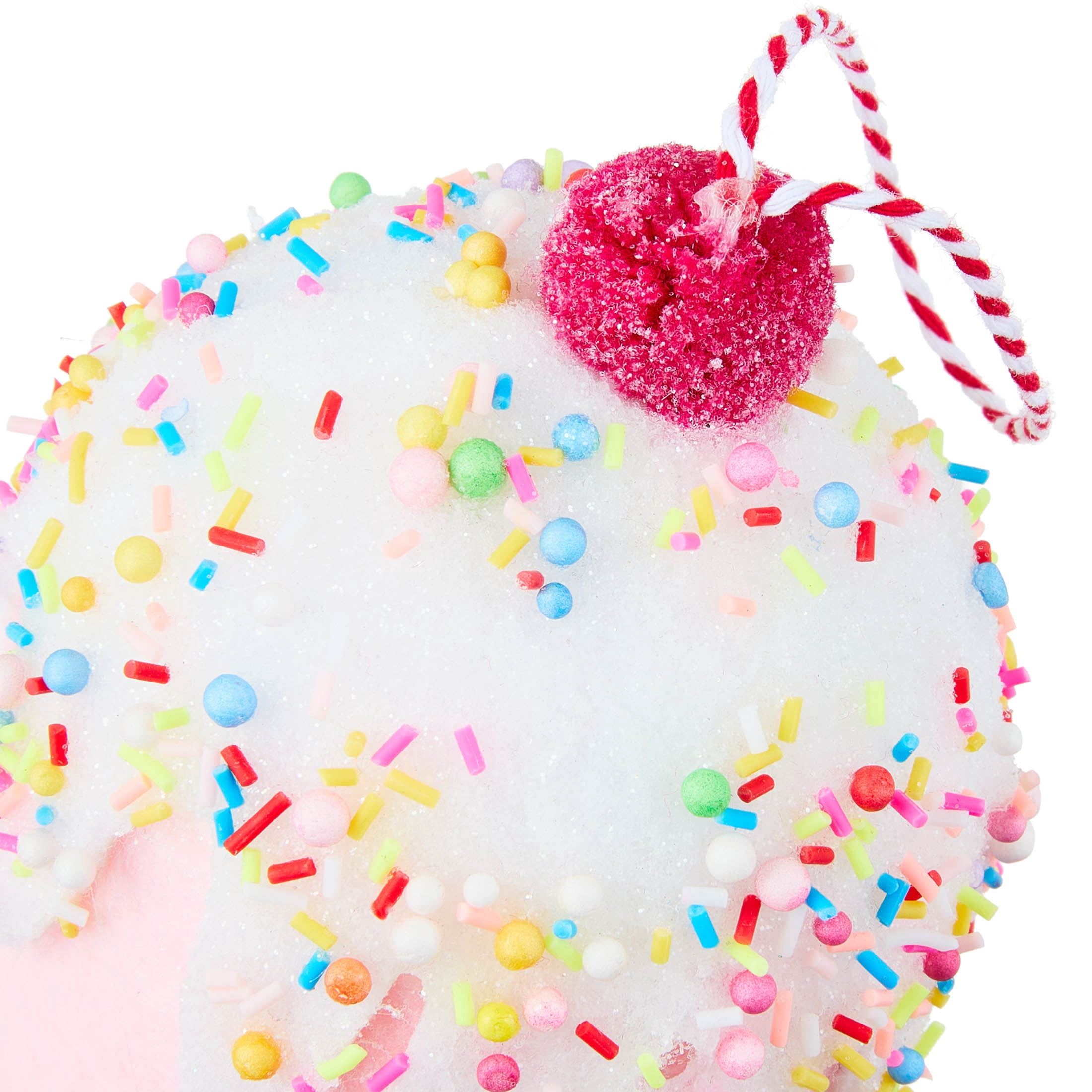 4-Count Pink and White Cupcake Christmas Ornaments, 5", by Holiday Time