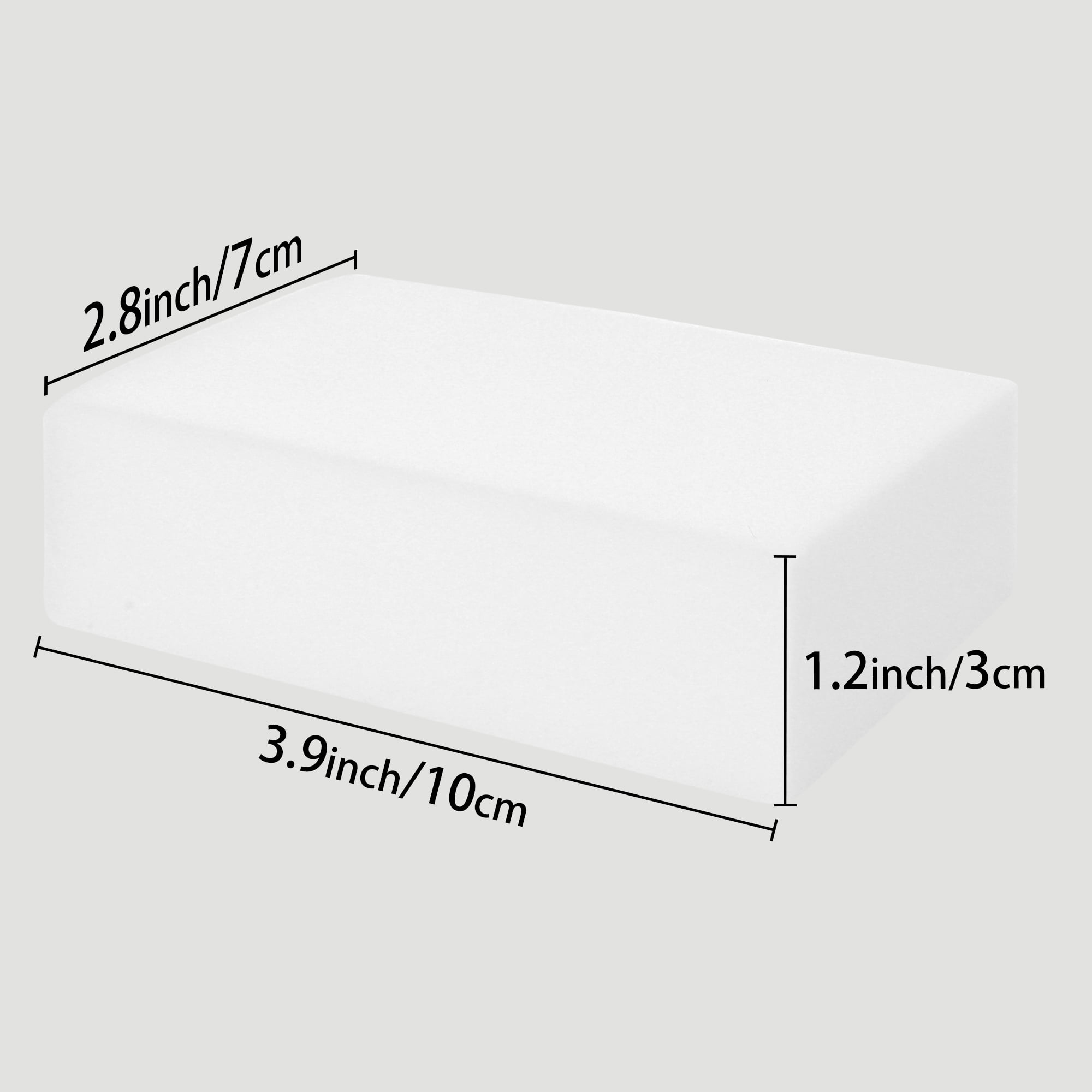Unique Bargains No Scratch Cleaning Sponges 6 Pack Household Sponge White 3.9"x2.8"x1.2"