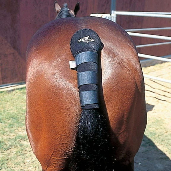 Professional Choice Adjustable Western Horse Tail Wraps Black
