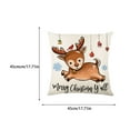 thumbnail image 3 of Cateissary Fundas decorativas navideñas para almohada, funda de almohada con forma cuadrada, fundas para sofá, sala de estar, accesorios, Kits de decoración para fiestas tipo 4, 3 of 6