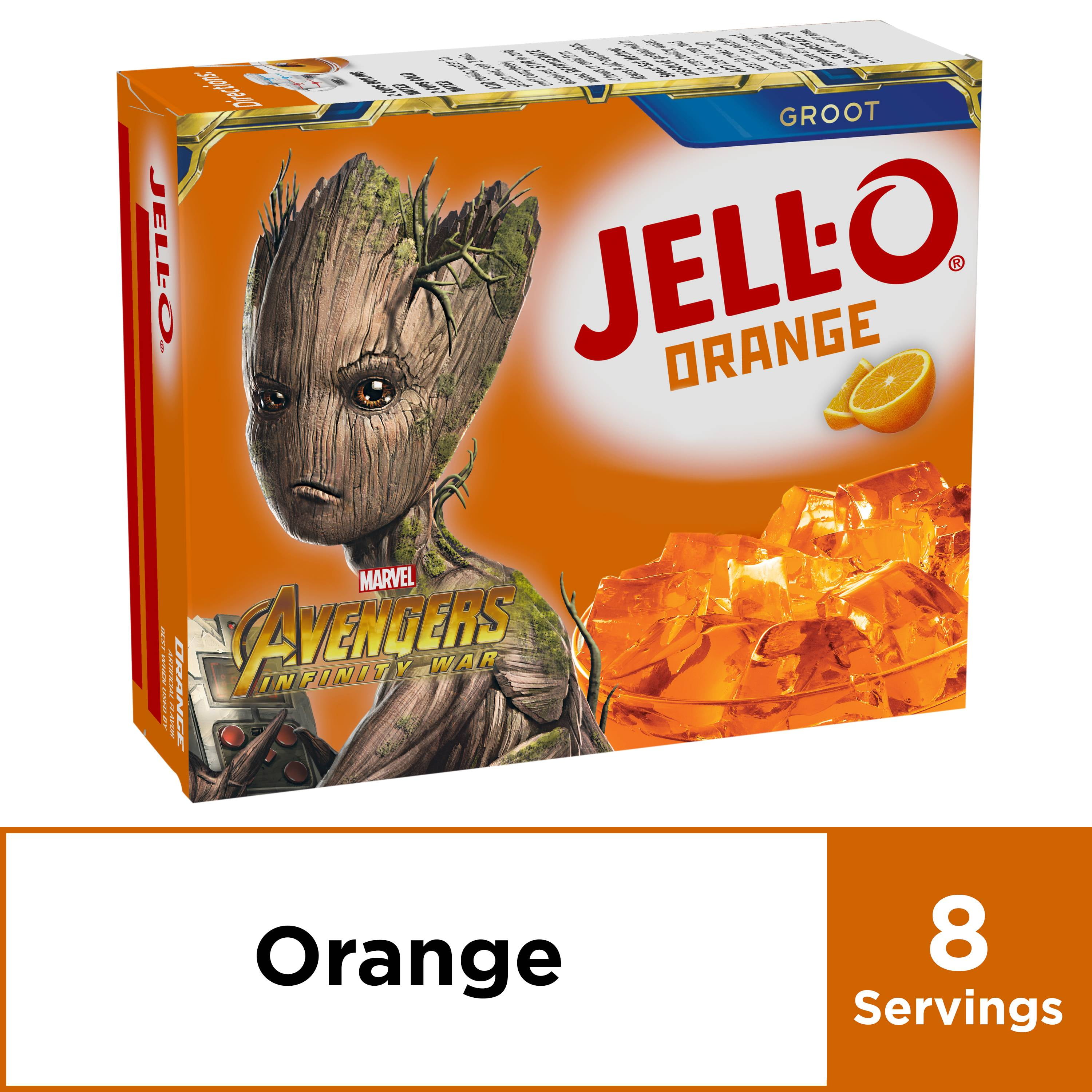 JellO Orange Instant Gelatin Mix, 6 oz Box