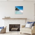 thumbnail image 3 of Stupell Industries Summer Tropical Beach Landscape Photography White Framed Art Print Wall Art, 24 x 24, 3 of 9