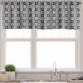 thumbnail image 3 of Ambesonne Abstract Valance & Curtain, Overlapping Geometric Art, 55"x36", Charcoal Grey White, 3 of 7