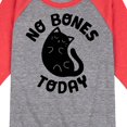 thumbnail image 3 of No Bones Today Melty Cat  - Toddler And Youth Raglan Graphic T-Shirt, 3 of 7