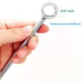 thumbnail image 3 of Chainsaw Wrench 13 by 19 mm 3 Pack, SKZIRI Chainsaw Scrench Replacement Tool Set Long and Short Size T Wrench Spanner Tool Screwdriver and Wrench Combination Tool, 3 of 5