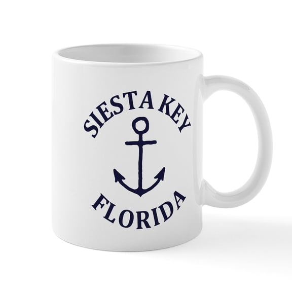 CafePress - Summer Siesta Key Florida Mugs - 11 oz Ceramic Mug - Novelty Coffee Tea Cup