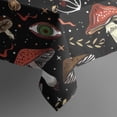 thumbnail image 5 of Colorful Mushroom Bird Black Pattern Square Tablecloth,Waterproof Square Table Cover,Wipeable Spillproof Washable Table Cover for Home Kitchen Party Decor 42"X42"(107x107cm), 5 of 6