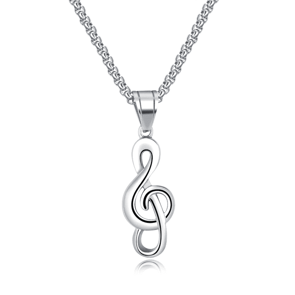 Yoursfs Infinity Necklace for Men Stainless Steel Silver Pendant Charms Necklaces with 22" Chain Fashion Jewelry for Birthday Christmas Gifts