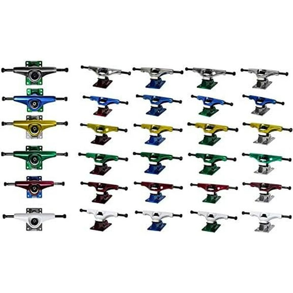 Core Hollow Skateboard Trucks 6.0 (8.75") Black/Black Base, Premium Bushings