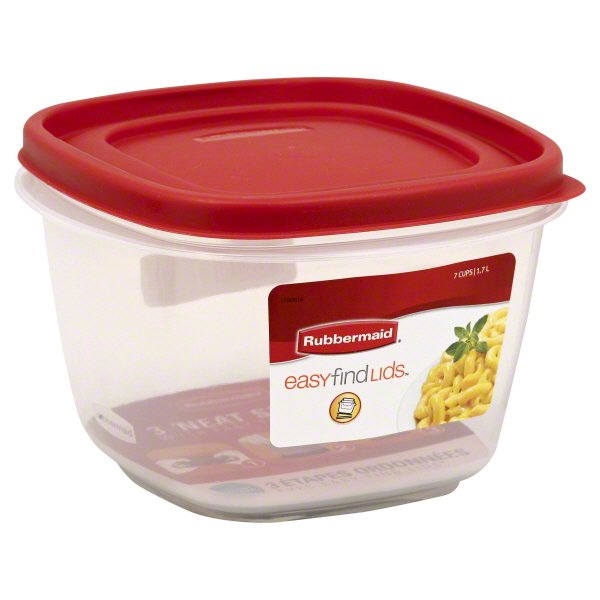 7 Cup EasyFind Lid Square Food Storage Container