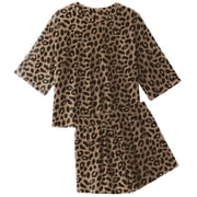 MINTREUS Womens Pajamas Sets 2 Piece knit Lounge Set Sleepwear With Pockets Loose fit M-3XL