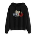 thumbnail image 1 of Puntoco Sudadera con capucha para mujer Impresión Suelta Casual Moda Sudadera de manga larga tops Puntoco Puntoco-4630, 1 of 2