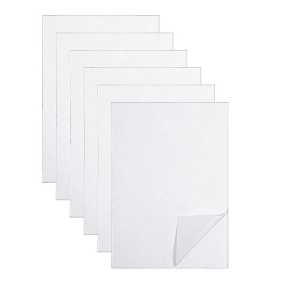 6PCS 29.7x21cm Printable Sticky Water Soluble Embroidery Stabilizer for Hand & Machine Embroidery