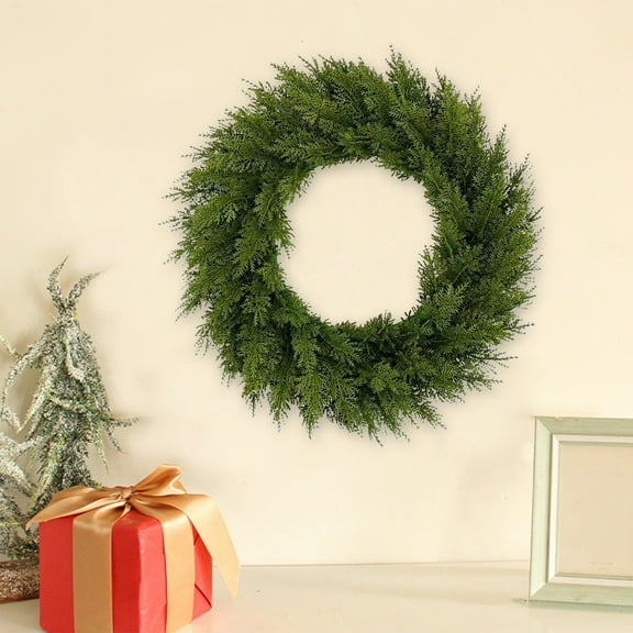 Jienlioq Christmas Clearance Christmas Simulation Eucalyptus Wreath - Green Leaf Festival Hanging Decoration for Home Window Display Door Decor (18 Inch)