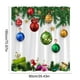 thumbnail image 3 of HWRETIE Glitter Christmas Ornaments Balls,Christmas Ball Shower Curtain Colorful Christmas Ball Green Candy Cane Hanging On Branches Christmas Decoration Branches, 3 of 6