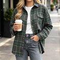 thumbnail image 5 of Enjoytime Plaid Shirts for Women Flannel Button Down Long Sleeve Shackets Fall Fashion Work Business Casual Jacket with Pocket, 5 of 6