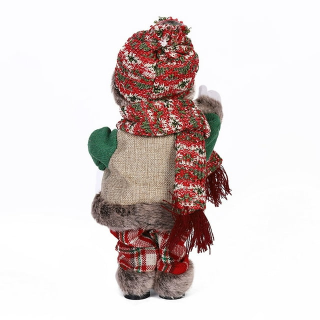 Billuyoard Juguete musical de Navidad portátil alimentado por reemplazo temático de Navidad tienda de café decoración Musical decorativa regalo Kits de decoración para fiestas tipo 3 Billuyoard HA069033-03B
