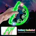 thumbnail image 4 of 12 Pieces Light Up LED Tambourine, Musical Flashing Tambourine Glow Tambourines Handheld Percussion, 4 of 5