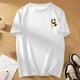 thumbnail image 4 of Playeras De Hombre Camiseta Informal De Verano De Manga Corta Con Cuello Redondo Y Estampado De Letras Y Caras Para Hombre, 4 of 5
