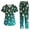 Cyan -AD53, variant on Lumtrix Christmas Scrubs Set for Women V-Neck Short Sleeves Christmas Printed Casual Quick Dry Soft Lightweight Top & Pants with Multi Pockets Multicolor XXL