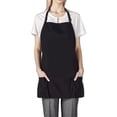 thumbnail image 2 of TOPTIE Chef Apron for Kitchen Cooking Waiter/Waitress Apron with Adjustable Strap and 3 Pockets-Black, 2 of 7