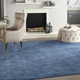 thumbnail image 1 of Nourison Noursion Essentials Solid Contemporary Navy Blue 7' x 10' Area Rug, (7' x 10'), 1 of 5