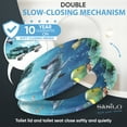 thumbnail image 4 of Sanilo Soft Close Toilet Seat ROUND, Quiet and Slow Close Lid and Seat, Strong Bumpers and Hinges, Dolphin, 4 of 7