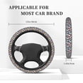 thumbnail image 3 of Kdxio Panda And Glasses Print Elastic Stretch Steering Wheel Cover,Auto Steering Wheel Cover,15 Inch Anti-Slip,Warm in Winter and Cool in Summer,Fit Suvs,Vans Cars,Trucks, 3 of 7