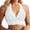 White, variant on Iugvhana Women's Lace Halter Bras V-Neck Side Closure Push Up Bra Backless Elegant Scalloped Trim Party Date Night Bras Daily Bra Black XL