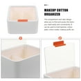thumbnail image 2 of LEORX cotton makeup organizer Cotton Pad Holder White Moistureproof Storage for Dresser 1Set, 2 of 8