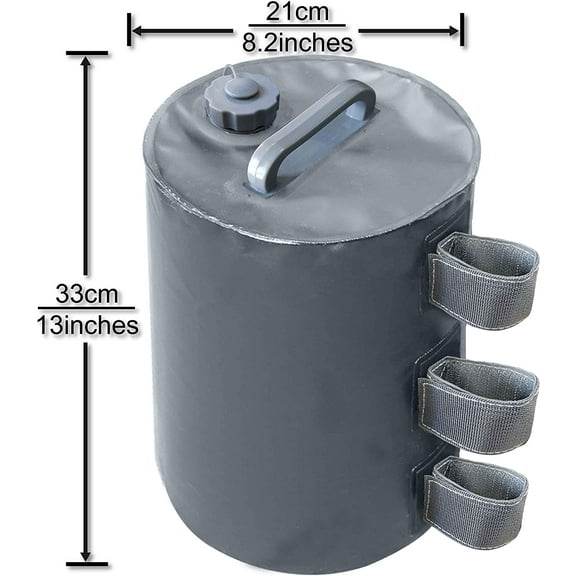 Canopy Water Weights Bag, 88LB (Gray) - Sturdy & Leak-Proof