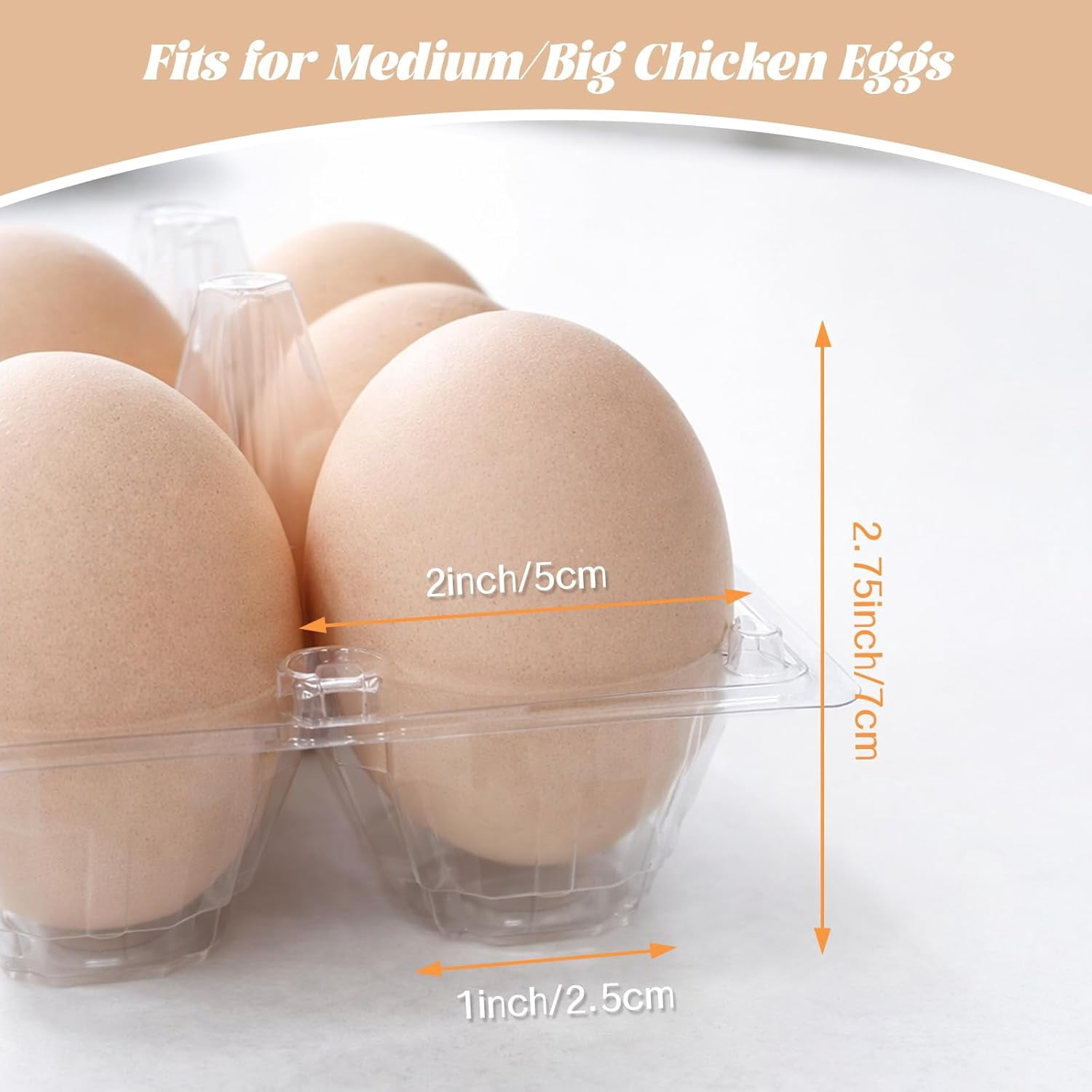Plastic Egg Cartons 60 Pack 12 Count Cheap Bulk Clear Dozen Reusable Empty Containers for Chicken Eggs Storage with Date Tracking Stickers Care Instructions