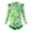 Green, variant on Kiijoy Toddler Girls Long Sleeve Zip-Up Rash Guard Tropical Ruffle One-Piece Swimsuit