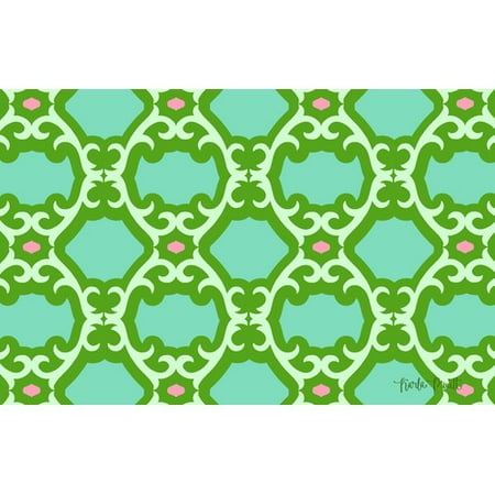 Manual Woodworkers & Weavers Francie Trellis Green Area Rug