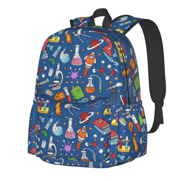 Disketp Different Chemical Things Mochila Escolar de Gran Capacidad y Peso Ligero, Mochila de Viaje Ideal para Escuela, Trabajo y Uso Diario, Cómoda y con Estilo