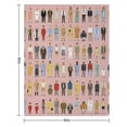 thumbnail image 3 of Wes Anderson Characters Printed Throw Blanket，Kids Adults Soft Lightweight Flannel Fleece Blanket for Couch Sofa Bed Living Room 60"×80", 3 of 7