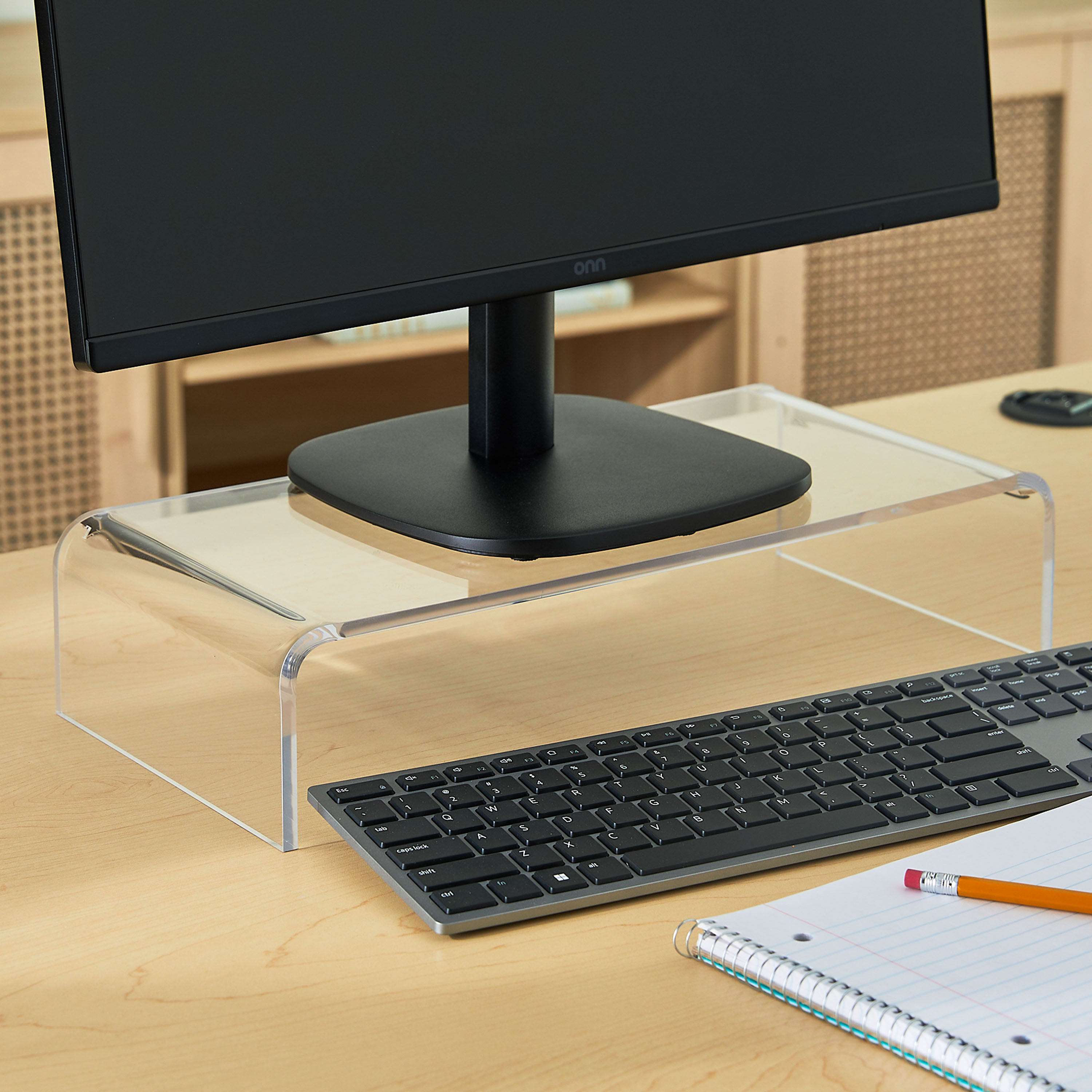 Soporte para Monitor Acrílico Pen+Gear, Transparente 2