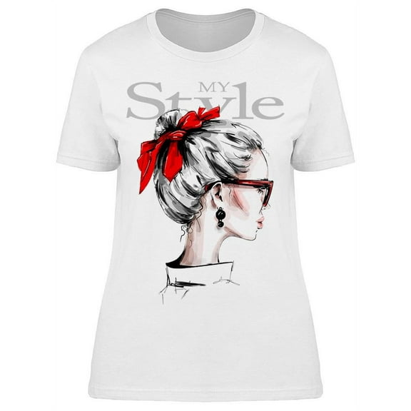 My Style Model With Headband T-Shirt Women -Image by Shutterstock, Female Medium