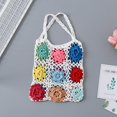 thumbnail image 5 of Bolsos de hombro de ganchillo para mujer, bolso de punto colorido para primavera, verano y otoño, 5 of 5