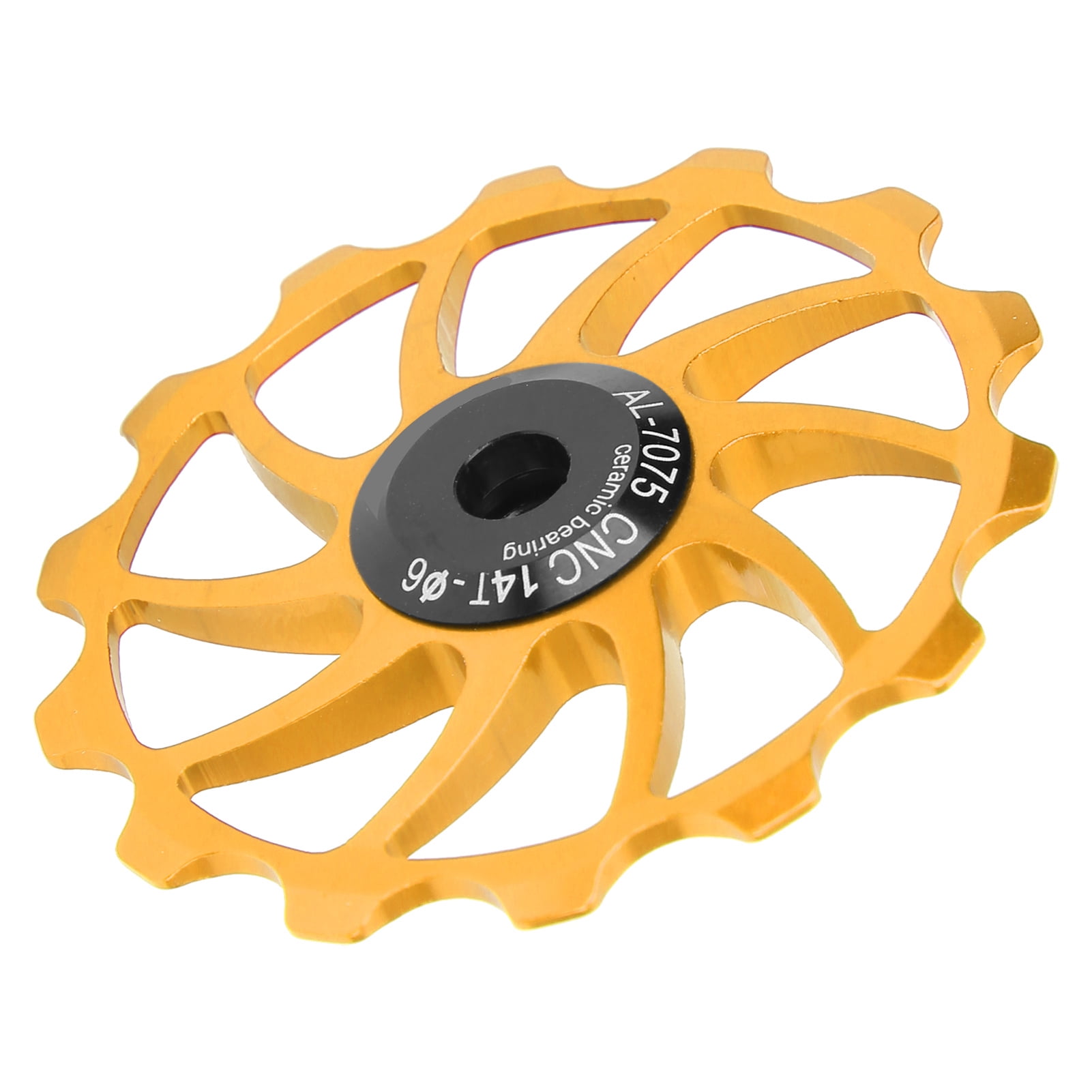 Guide Wheel, Light Weight 14T Bike Pulley Wheel For Use 4/5/6 Mm Guide