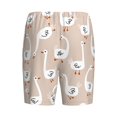 thumbnail image 5 of Gaeub White Goose Printed Men's Short Pajama Pants, Lightweight Lounge & Sleep Bottoms Keep You Cool - Small, 5 of 9
