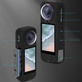 thumbnail image 4 of Silicone Panoramic Action Camera Cover, Black All Around Cover Shockproof Anti Fall Panoramic Action Camera Protective Case Soft  for Outdoor Activities, 4 of 7