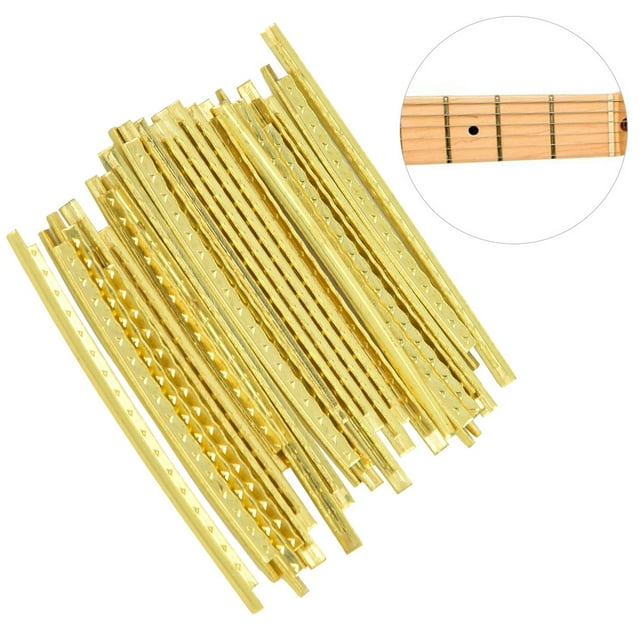 Electric Guitar Fret Wire, Fingerboard Fret Wire, Fret Wire 2.7mm, 24pcs/set High Strength For Guitar Enthusiasts Electric Guitar Electric Bass Professionals