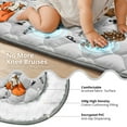 thumbnail image 5 of Baby Play Mat, Caveen Thicken Soft Cotton Baby Playmats, Foldable Anti-Slip Floor Crawling Playmat Playpen Mat for Infants and Toddlers, 50"x50", Light Grey, 5 of 8