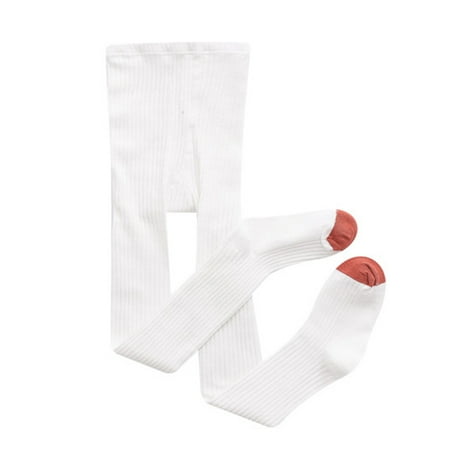 

VEAREAR Girls Pantyhose Solid Color All Match Autumn Winter Korean Style Knitted Tights Socks for Daily Wear