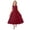 Wine, variant on Girls Tulle Long Dress, Kids Formal Gown Elegant Net Skirt, Flower Girl Dress for Wedding, Birthday Party and Special Occasion Pageant Dress Beige 130