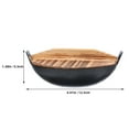 thumbnail image 2 of GOOHOCHY Play Kitchen Tool Mini Iron Wok With Lid Multi Iron Miniature Kitchen Utensils 1 Set, 2 of 8