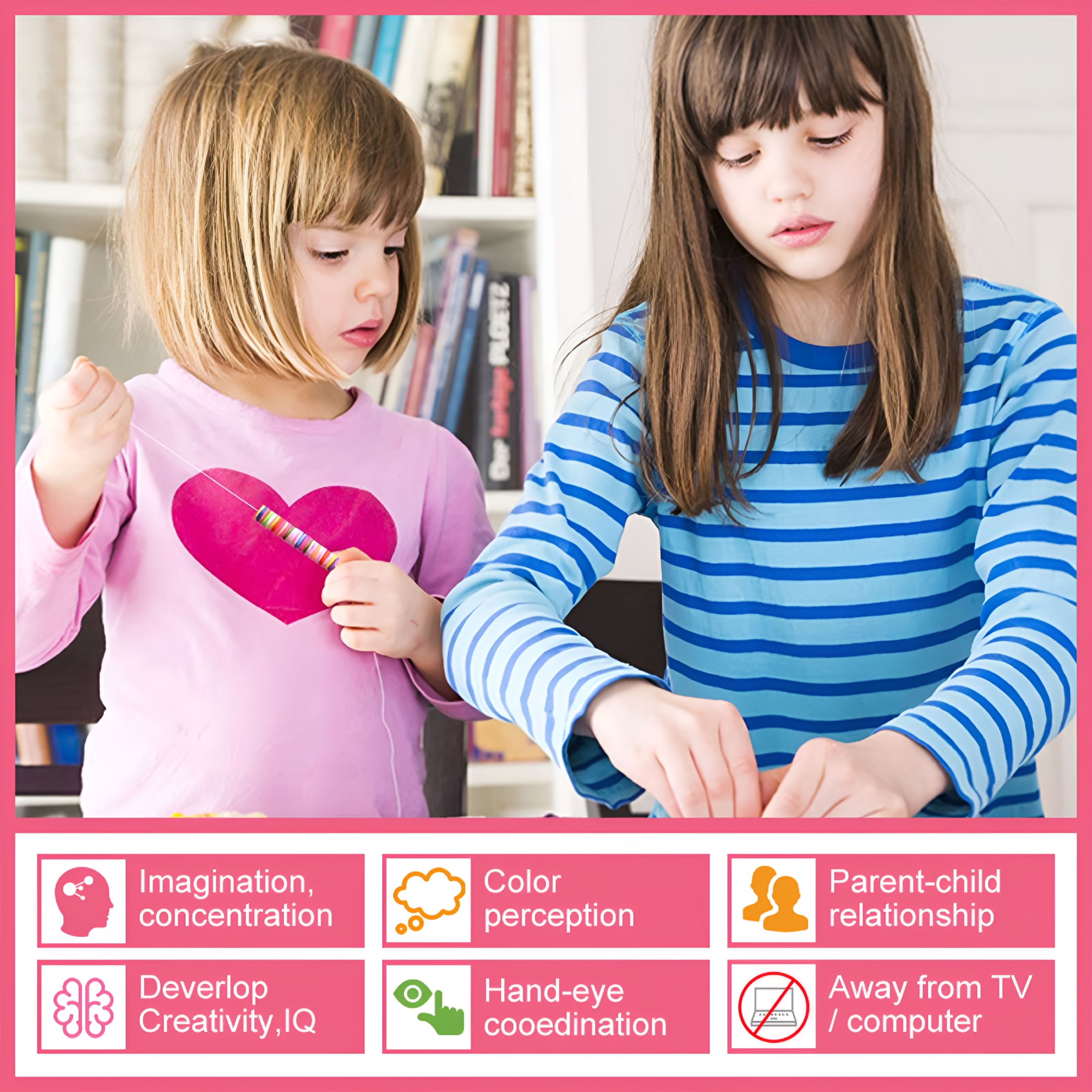 BESTSKY 2026 New Clay Beads Bracelet Making Kit 72 Colors Clay Beads Crafts Kit with Pendant Diy Clay Beads Spacer Beads Kit with Letter Beads and Elastic Strings for Jewelry Necklaces Bracelets